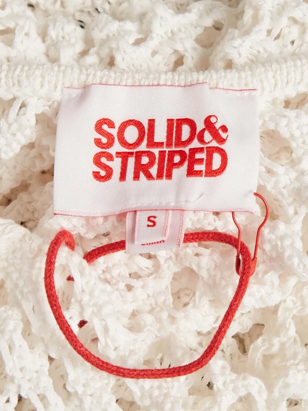 Solid & Striped 2020 gehaakte jurk - Wit