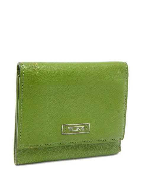 Tumi 2000s leather tri-fold wallet