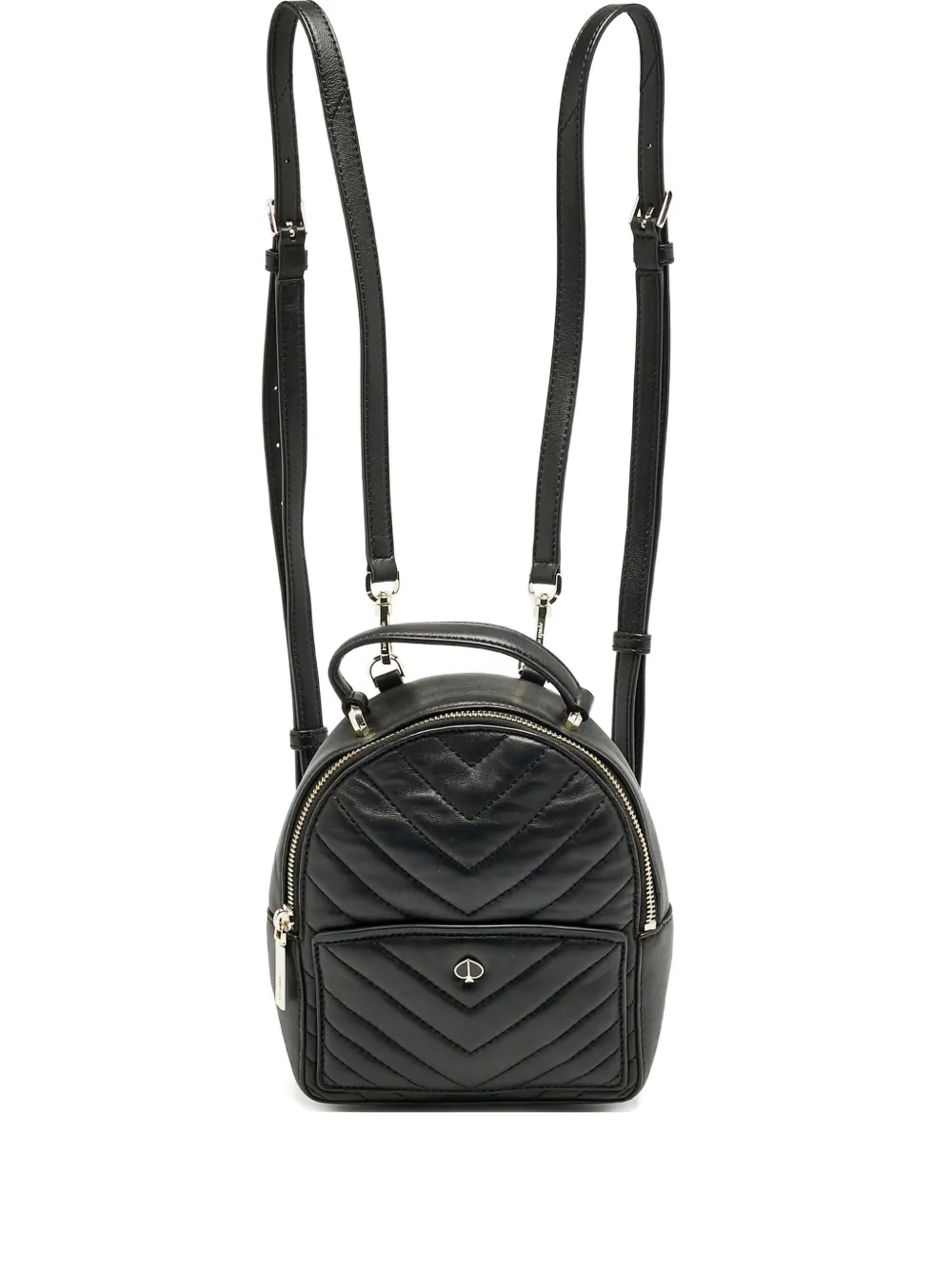 Kate Spade mochila con capitonado chevron 2020 | negro | Image 1