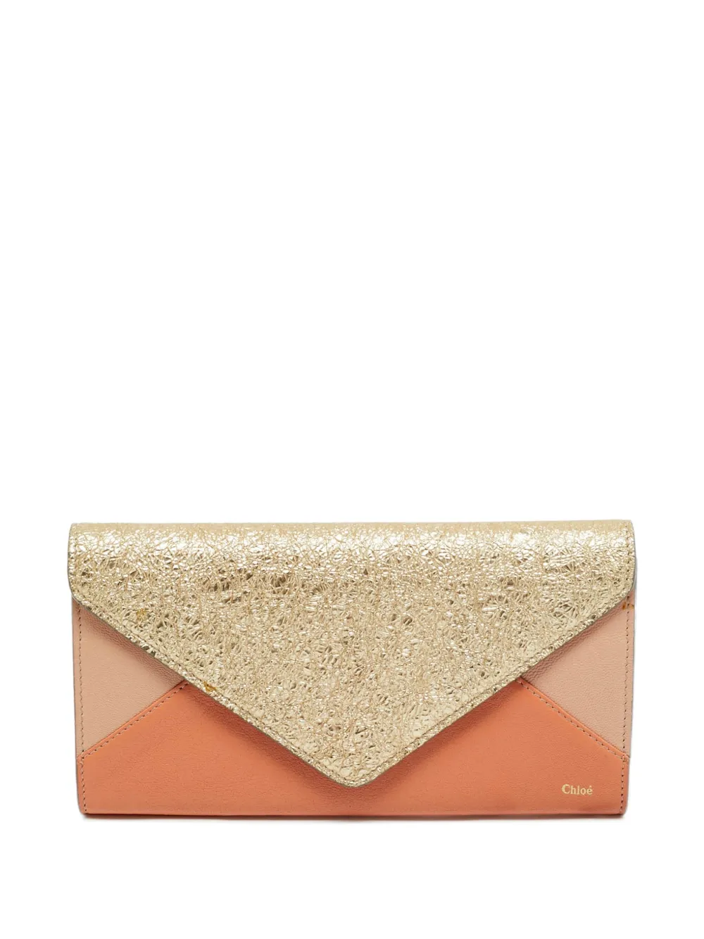 Chloé Pre-Owned envelope flap continental wallet | Orange | Image 1