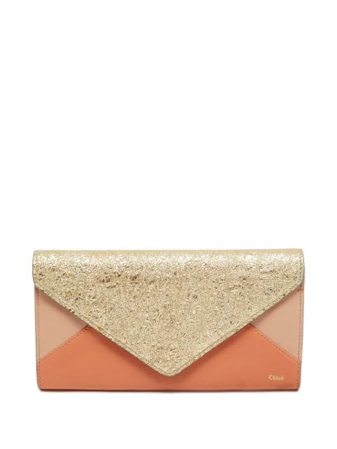 Chloé Pre-Owned envelope flap continental wallet