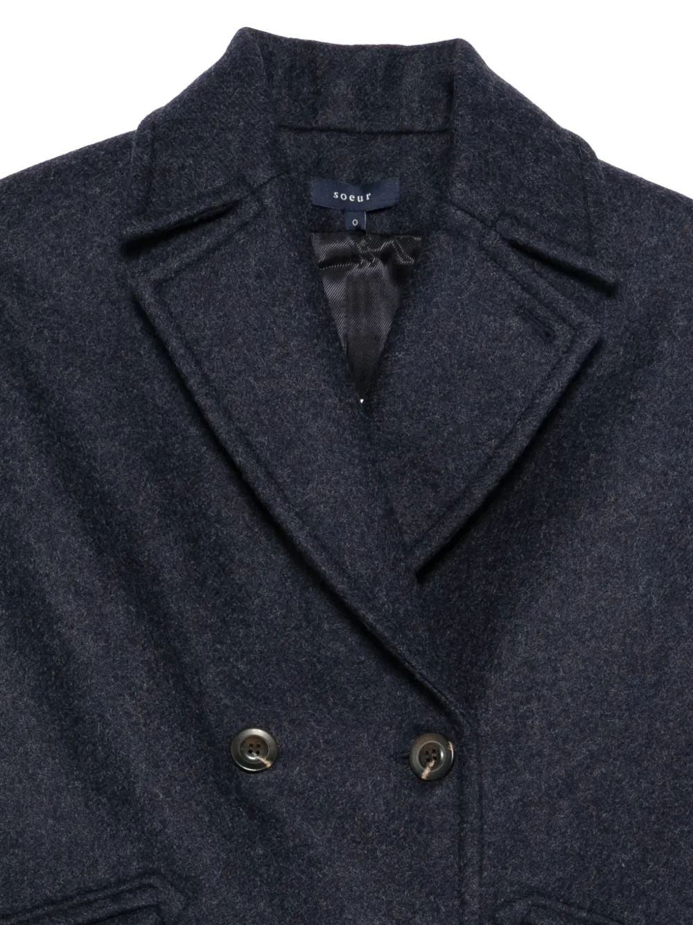 Soeur Double-breasted Jacket In Black