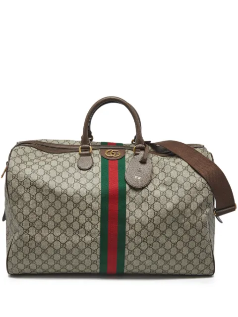 Gucci Pre-Owned Savoy monogram stripe duffel bag