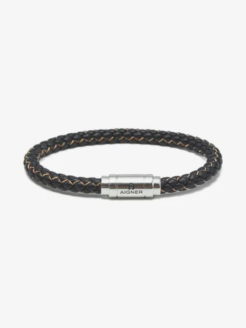 Aigner Kids bracelet en cuir tressé