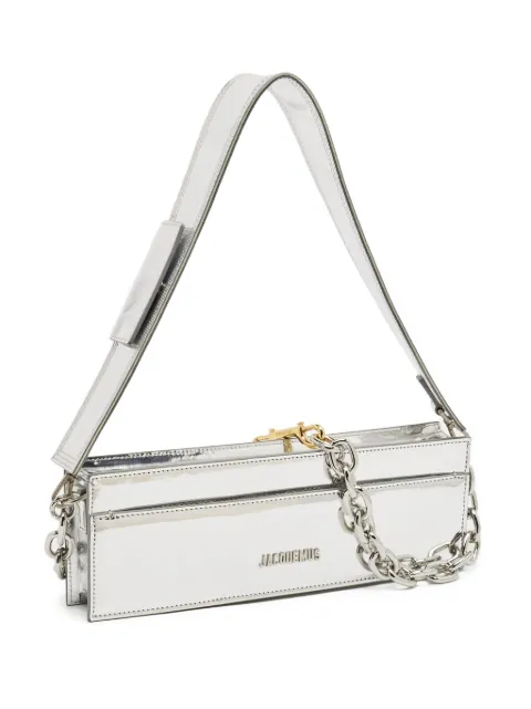 Jacquemus Pre-Owned 2020s patent-leather chain bag