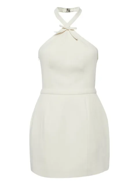 Nana Jacqueline halterneck crepe mini dress