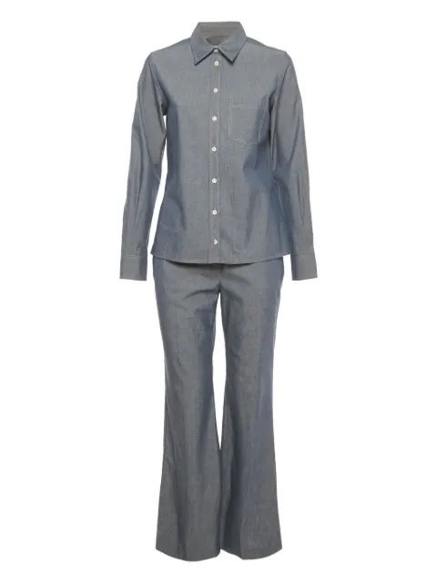 Loro Piana Pre-Owned traje de tejido cambray