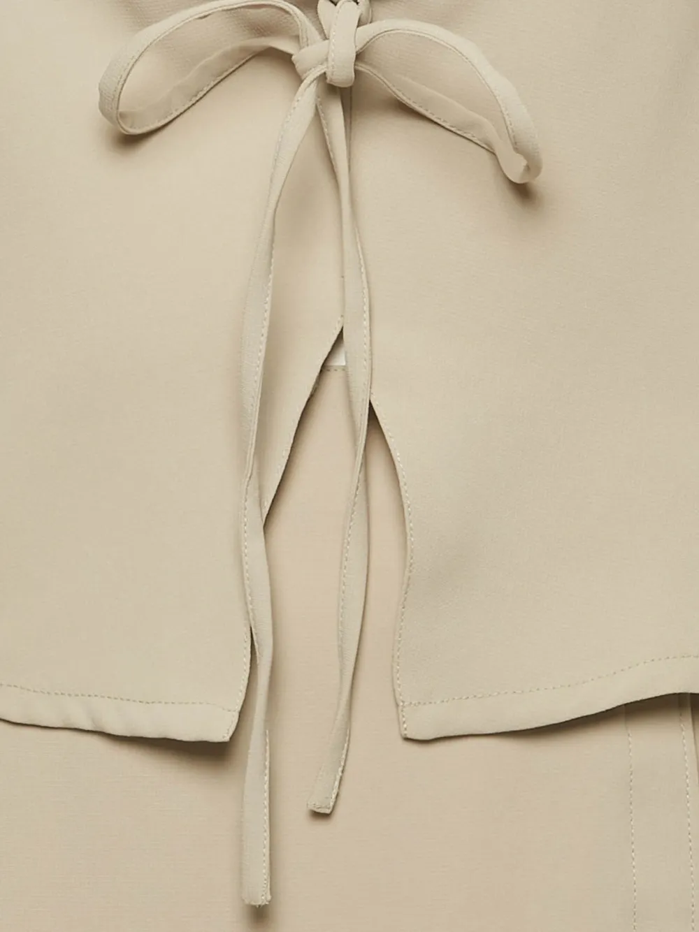 Thierry Mugler Pre-Owned Crêpe top en rok set - Beige