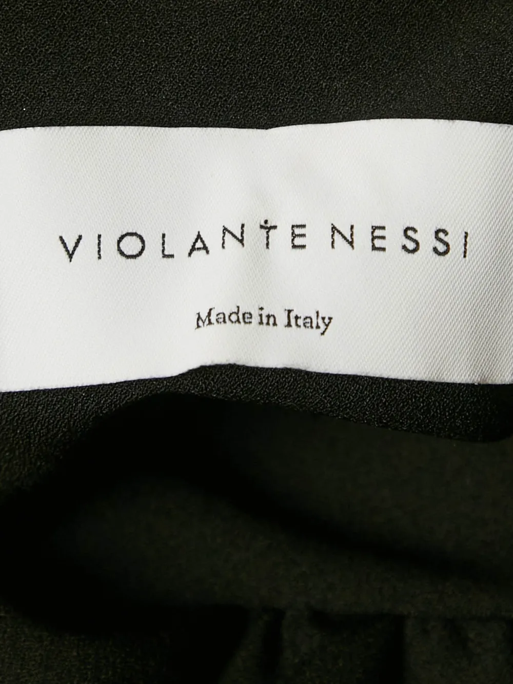 VIOLANTE NESSI Pre-owned Ruffle-detail Crepe Mini Dress In Black