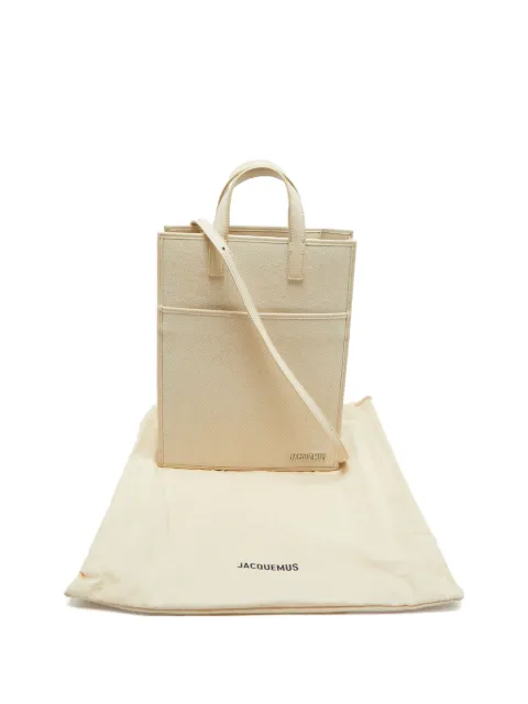 Jacquemus Pre-Owned Le Cabas leather-trimmed tote bag