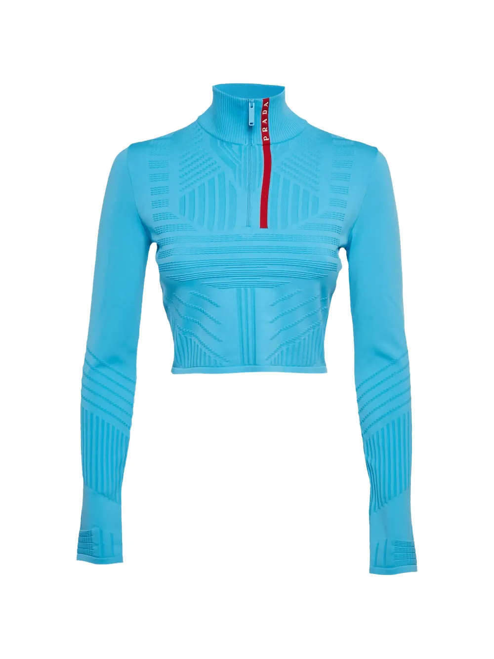 Prada Pre-Owned zip top - Blu