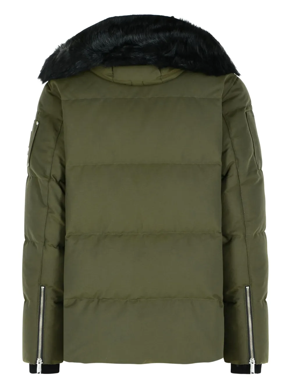 Moose Knuckles removable-hood quilted coat - Groen