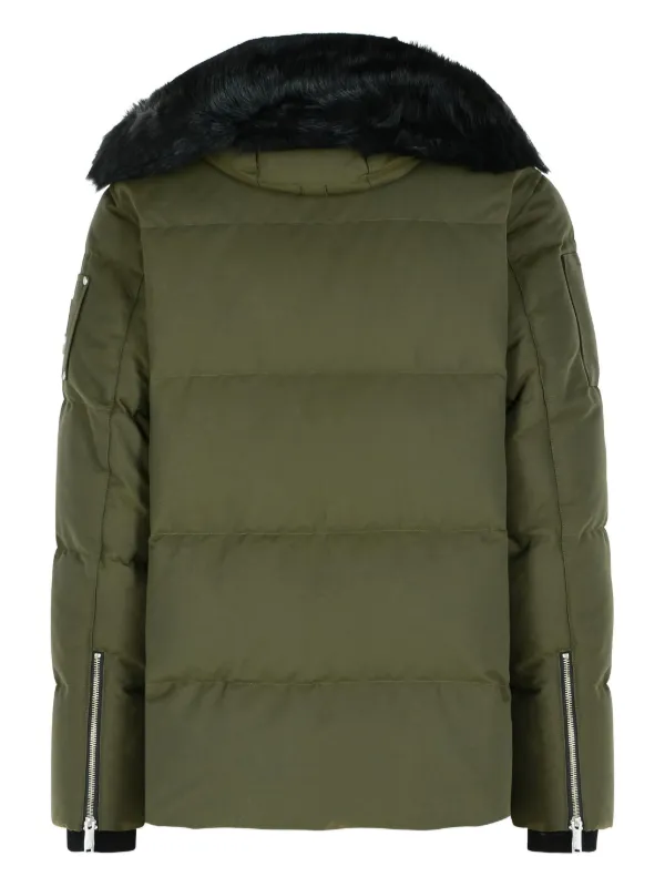 XS 新品 Moose Knuckle オリーブグリーン　ダウンコート Moose Knuckles removable-hood Quilted Coat | Green | FARFETCH