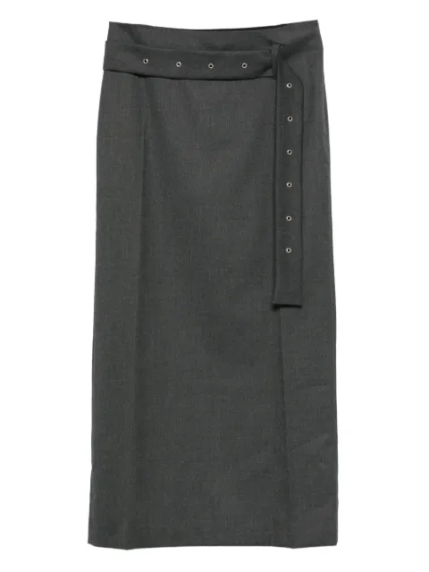 Low Classic eyelet-detail skirt