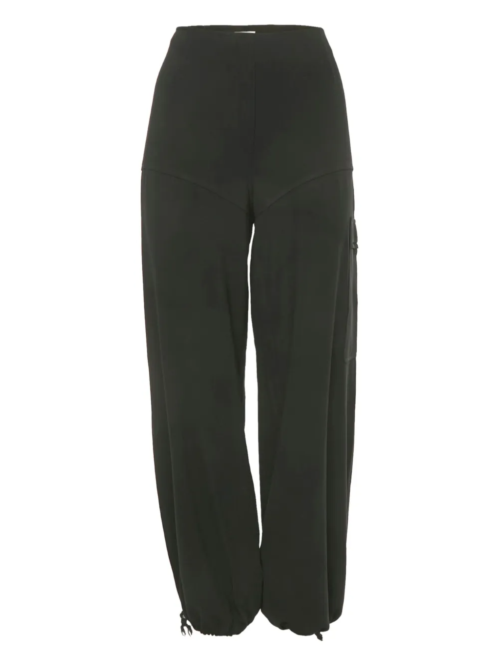 Pre-owned Mugler Cuffed-ankles Trousers In Black
