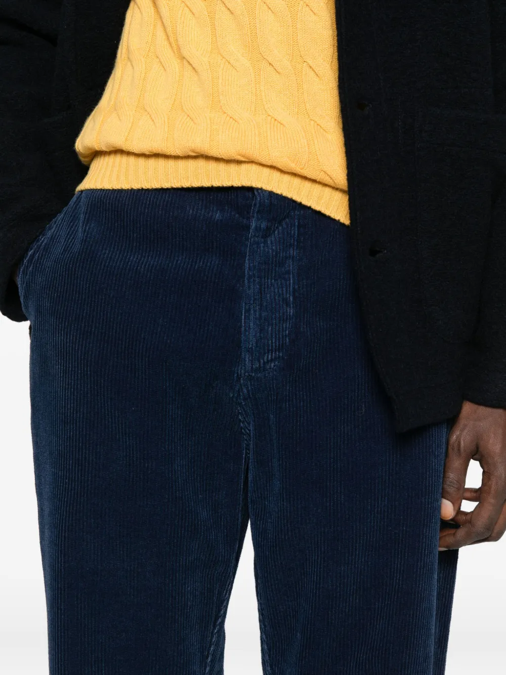 Universal Works Ribfluwelen broek Blauw