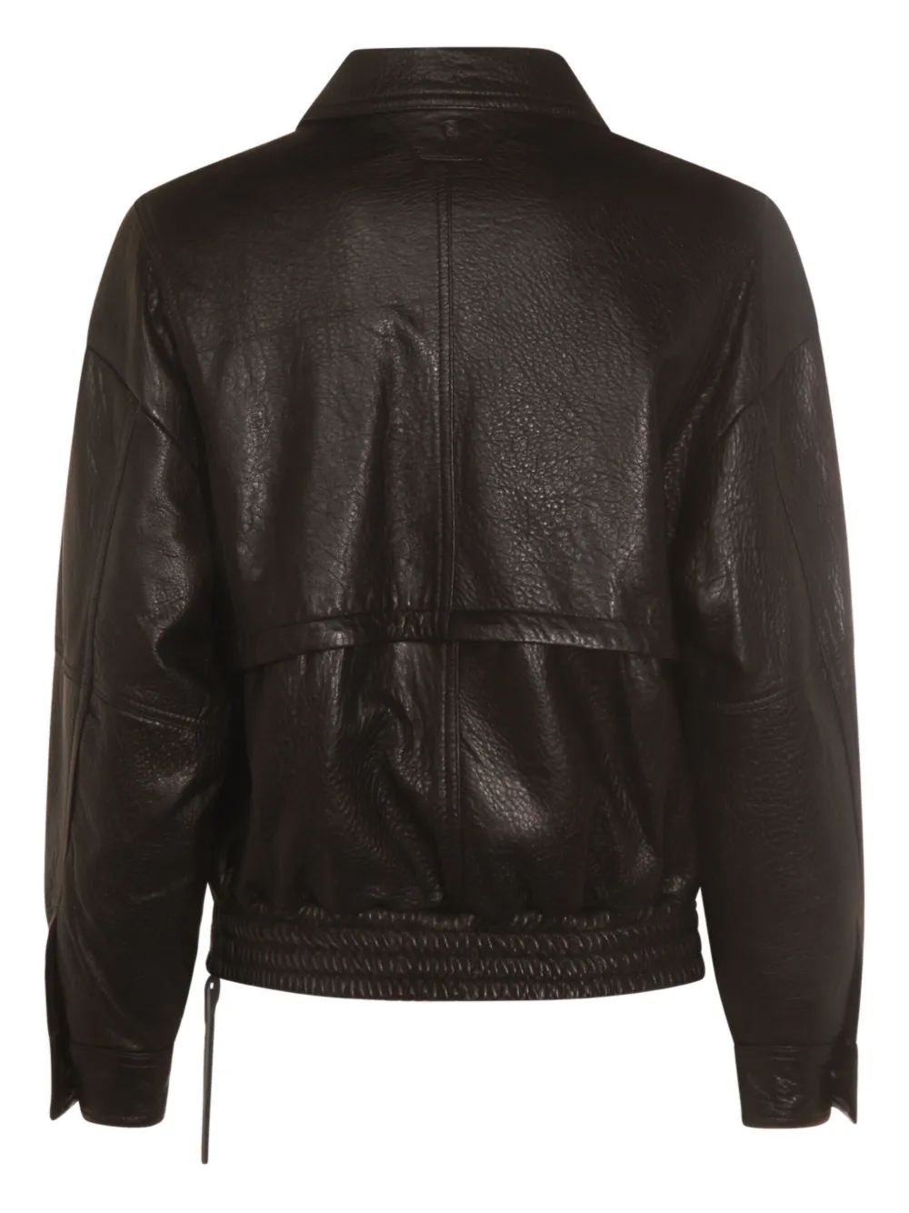 Salvatore Santoro Zip-front Panelled Leather Jacket In Black