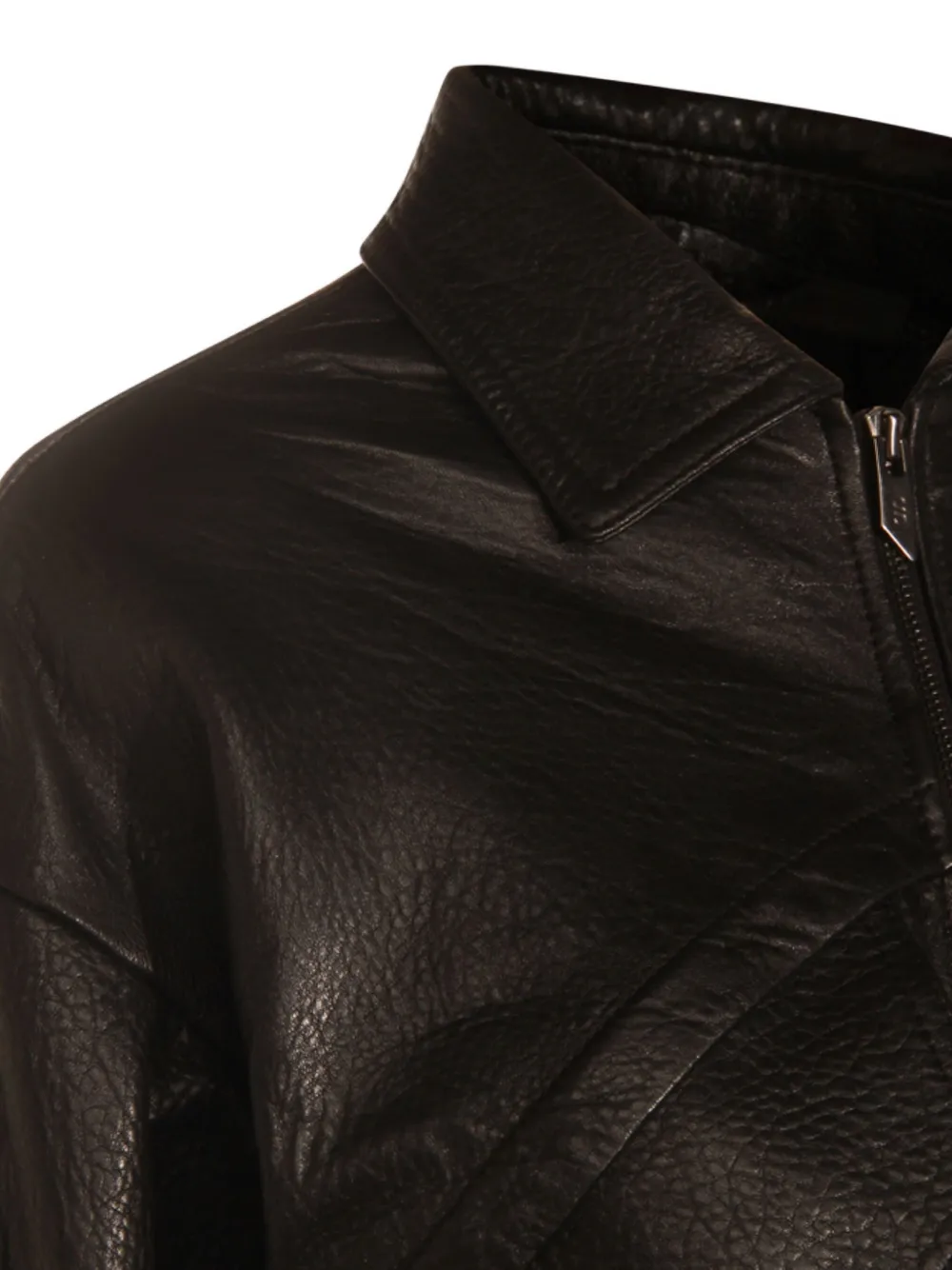 Salvatore Santoro Zip-front Panelled Leather Jacket In Black