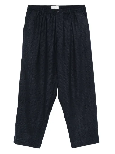 Universal Works pleated-front tapered trousers