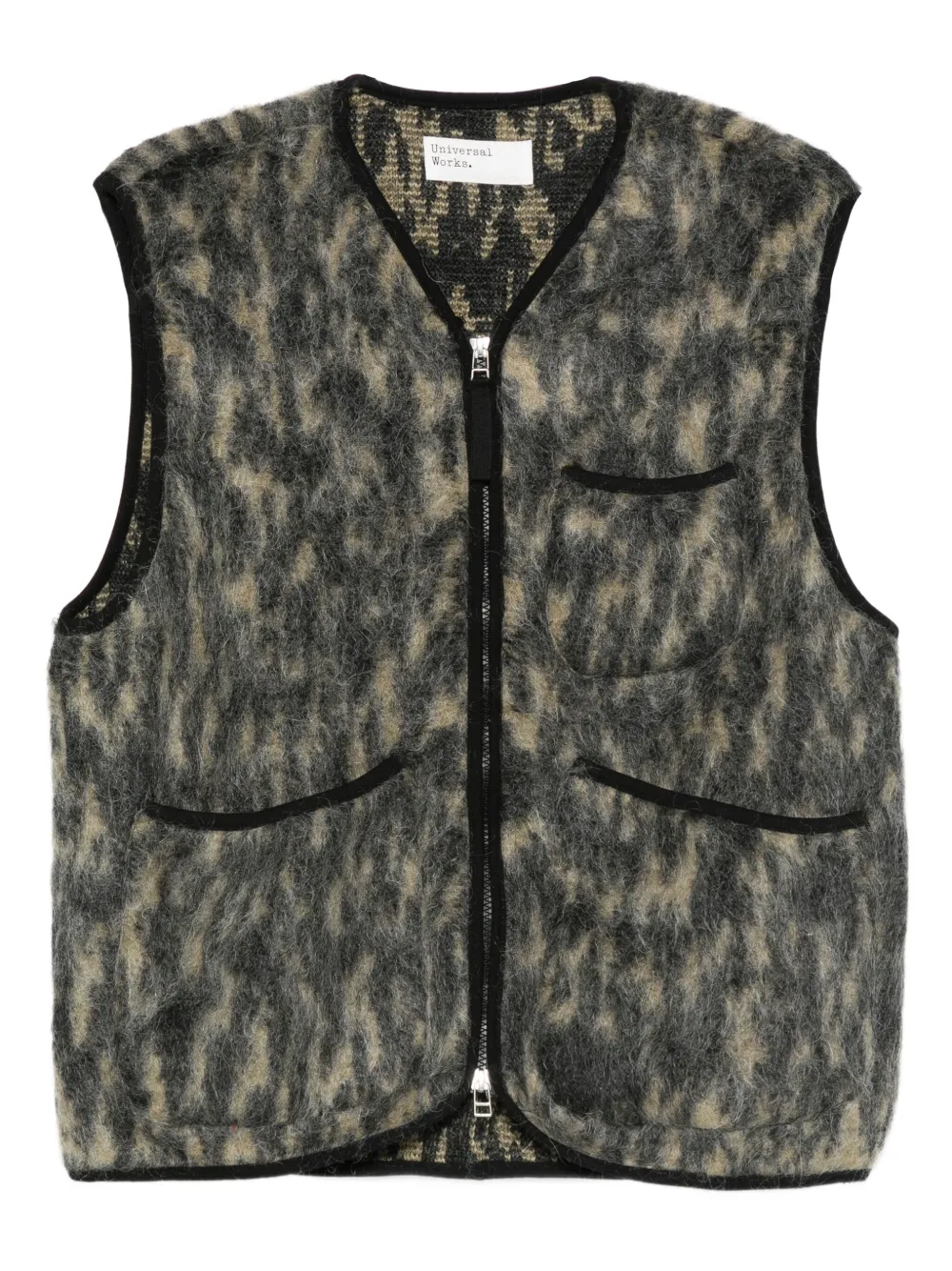 Universal Works zip-front jacket | Green | Image 1
