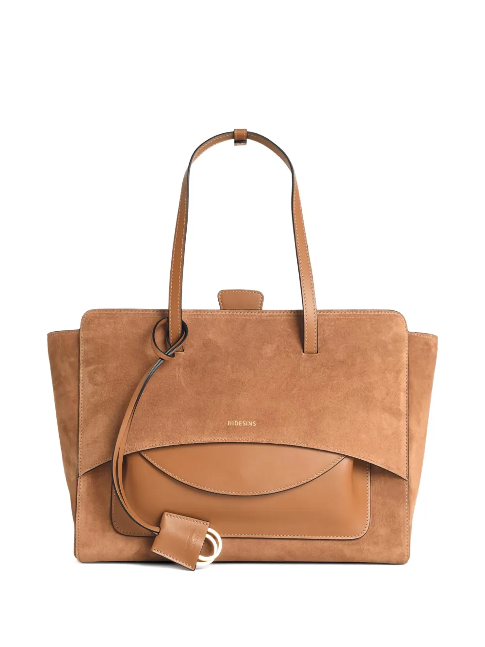 HIDESINS medium Cognac suede-leather shoulder bag | Brown | Image 1