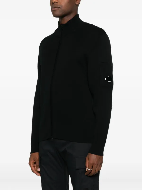 C.P. Company ジップアップ カーディガン | ブラック | FARFETCH JP