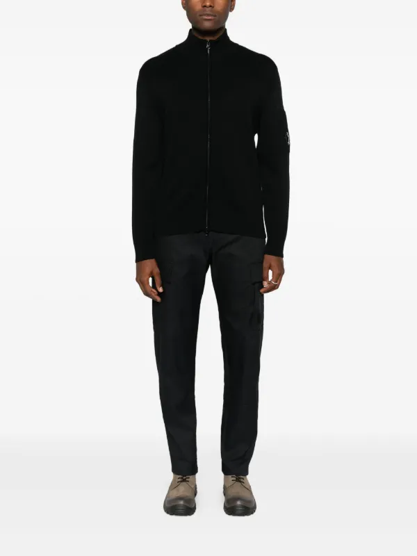 C.P. Company ジップアップ カーディガン | ブラック | FARFETCH JP