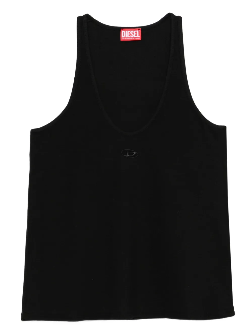 Diesel logo-plaque top | Black | Image 1