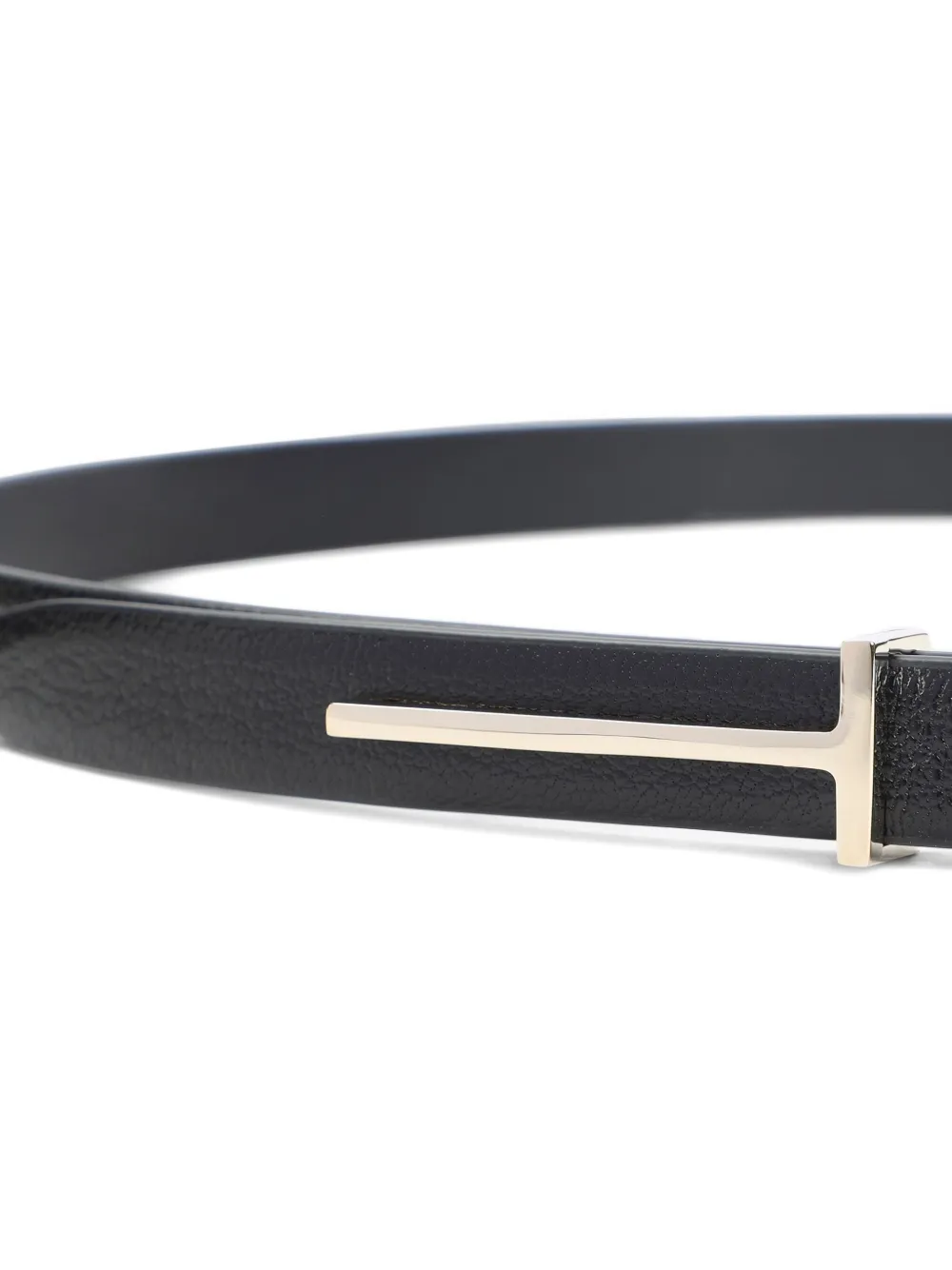 TOM FORD T-bar leather belt - Zwart