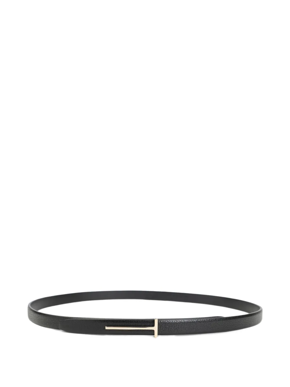 TOM FORD Tストラップ レザーベルト - ブラック TOM FORD Tストラップ レザーベルト - ブラック