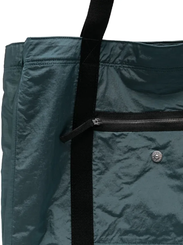 Stone Island ジップポケット トートバッグ | グリーン | FARFETCH JP