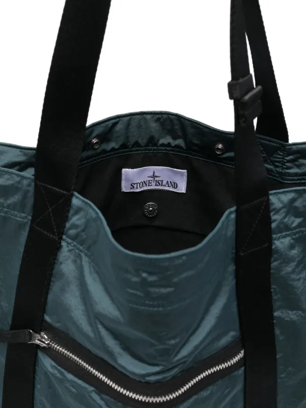 Stone Island ジップポケット トートバッグ | グリーン | FARFETCH JP Stone Island ジップポケット トートバッグ | グリーン | FARFETCH JP