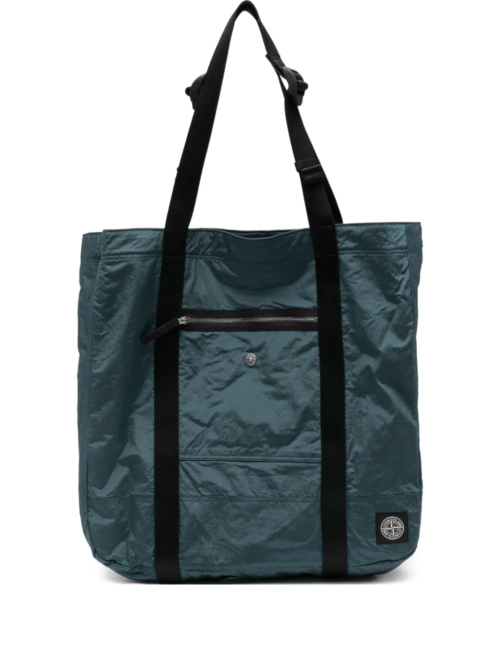 Stone Island zip-pocket tote bag | Green | Image 1
