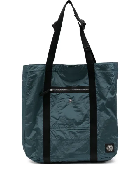 Stone Island zip-pocket tote bag