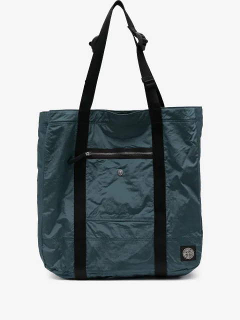 Stone Island zip-pocket tote bag