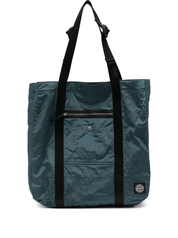 Stone Island ジップポケット トートバッグ | グリーン | FARFETCH JP