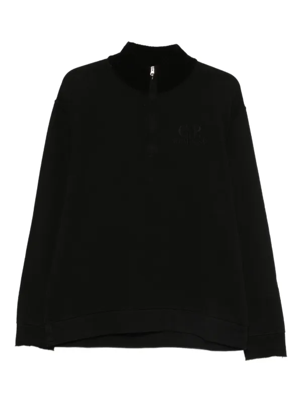 C.P. Company ハーフジップ スウェットシャツ | ブラック | FARFETCH JP