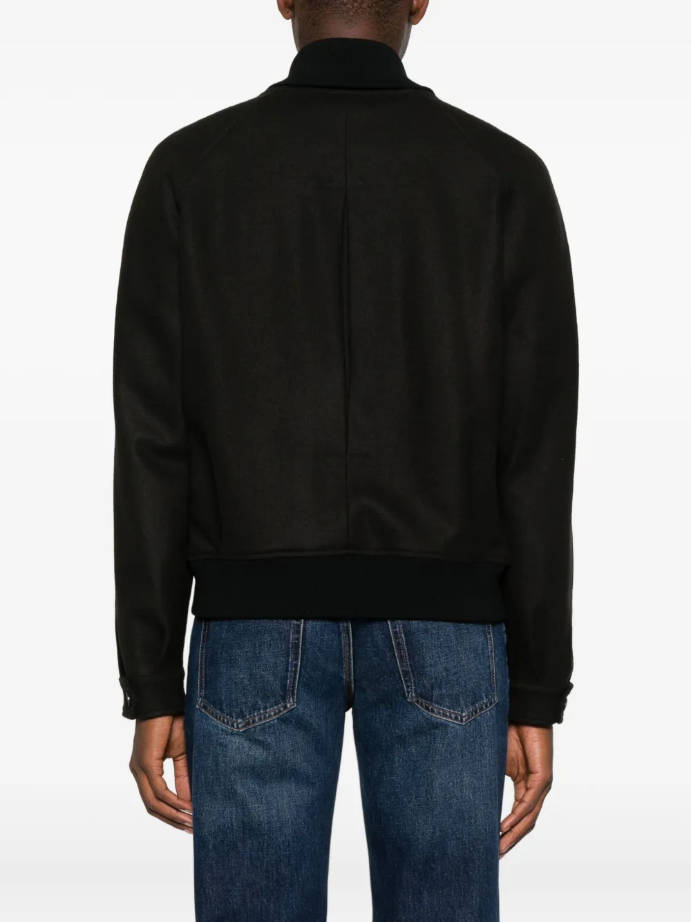 Emporio Armani Bomberjack met zak en rits Zwart