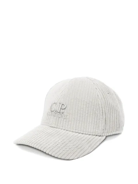 C.P. Company logo-embroidered corduroy cap