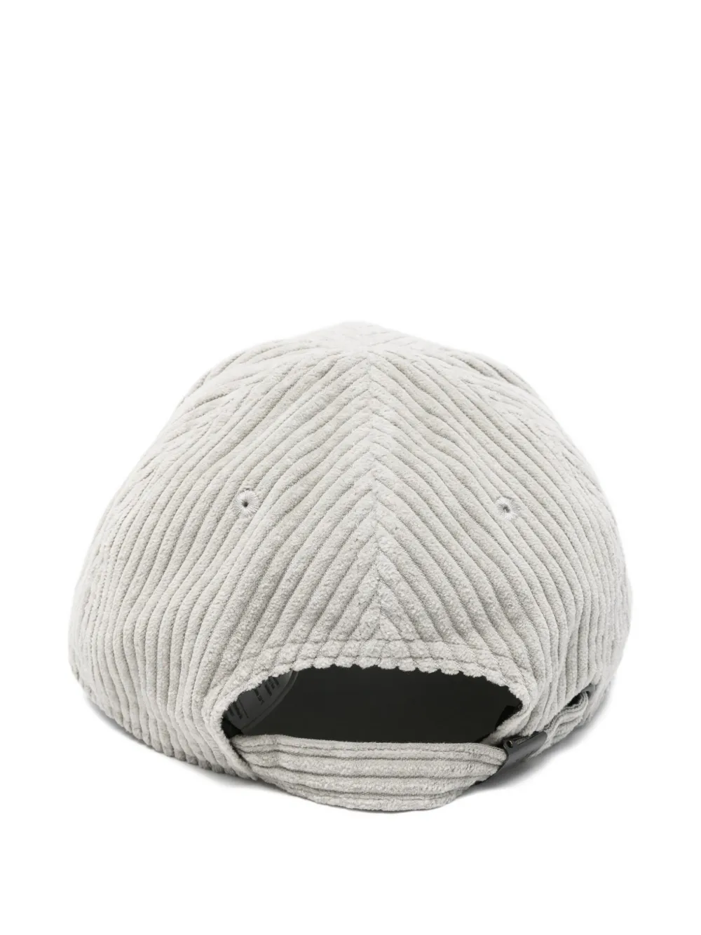 C.P. Company logo-embroidered corduroy cap - Grijs