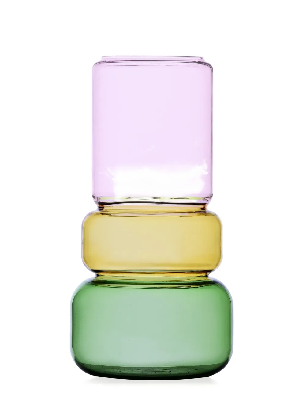 Ichendorf Milano stacked glass vase (25cm) | Vases | Image 2