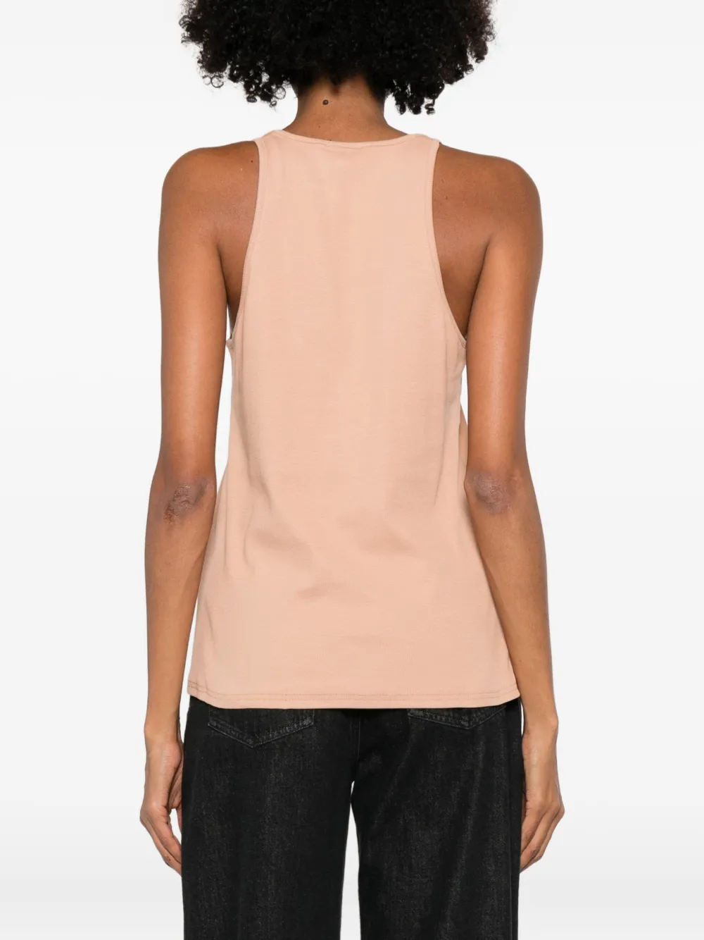 Diesel Logo-detail Tank Top In Brown