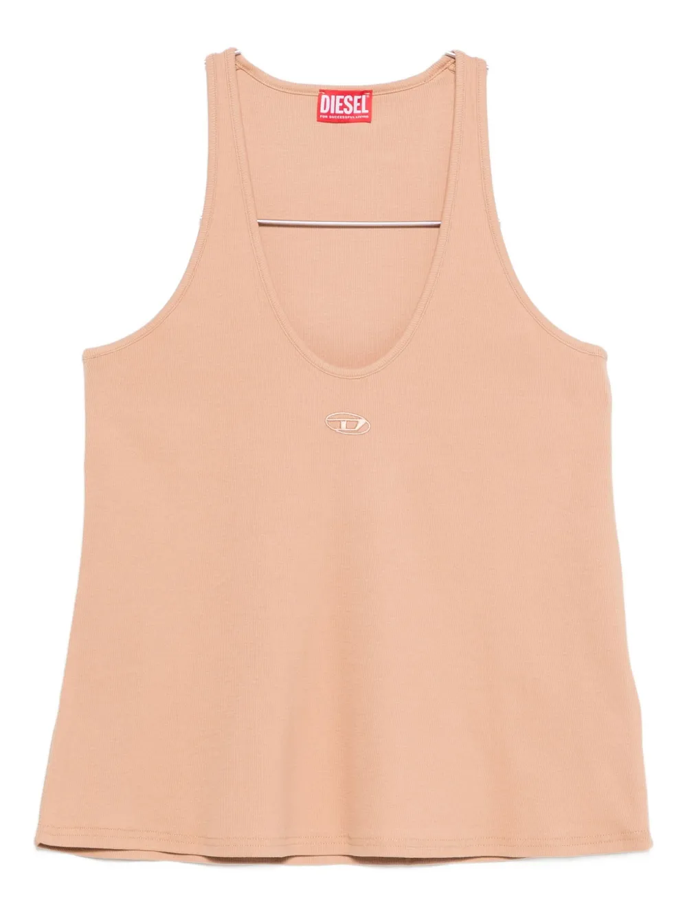Diesel Logo-detail Tank Top In Neutral
