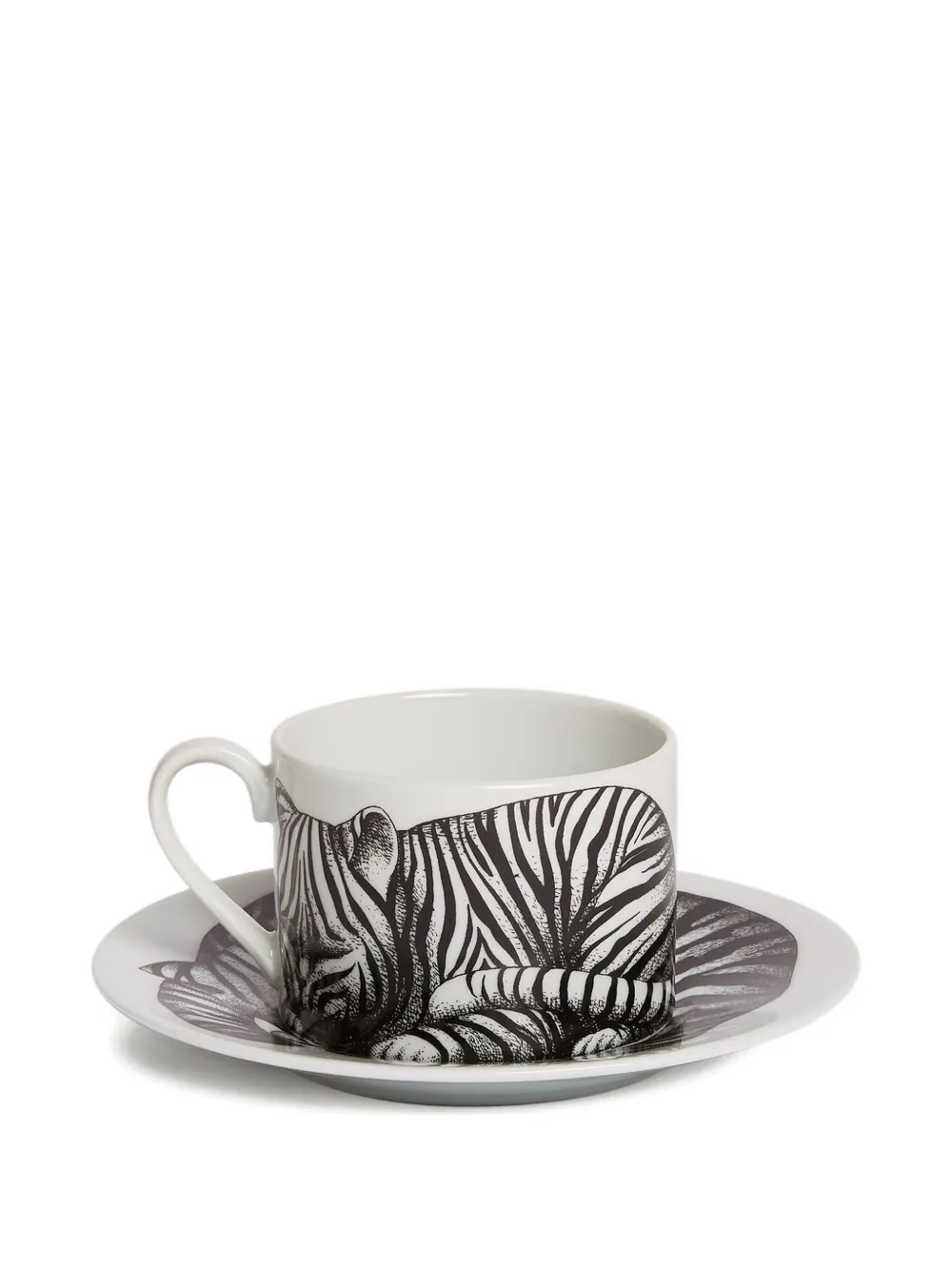 Fornasetti juego de dos tazas de té con estampado de cebra | Café y té | Image 2