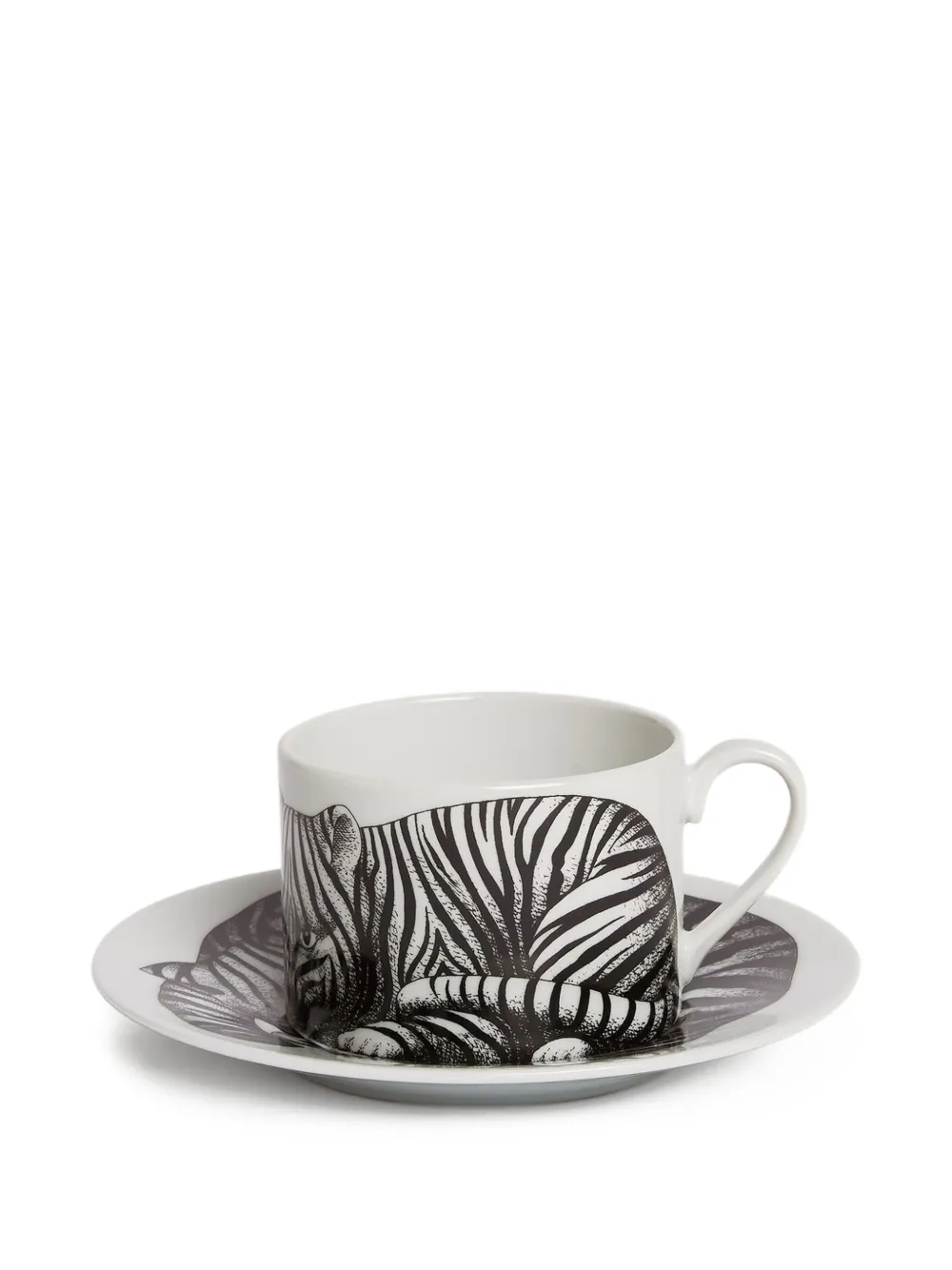 Fornasetti zebra-print tea cup (set off two) | White | Image 1