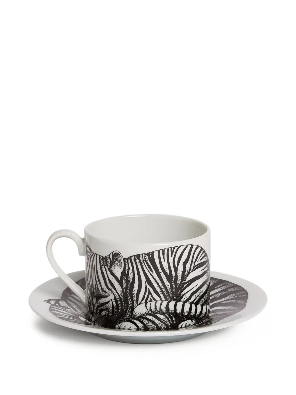 Fornasetti set de dos tazas de té con estampado de cebra | Café y té | Image 2
