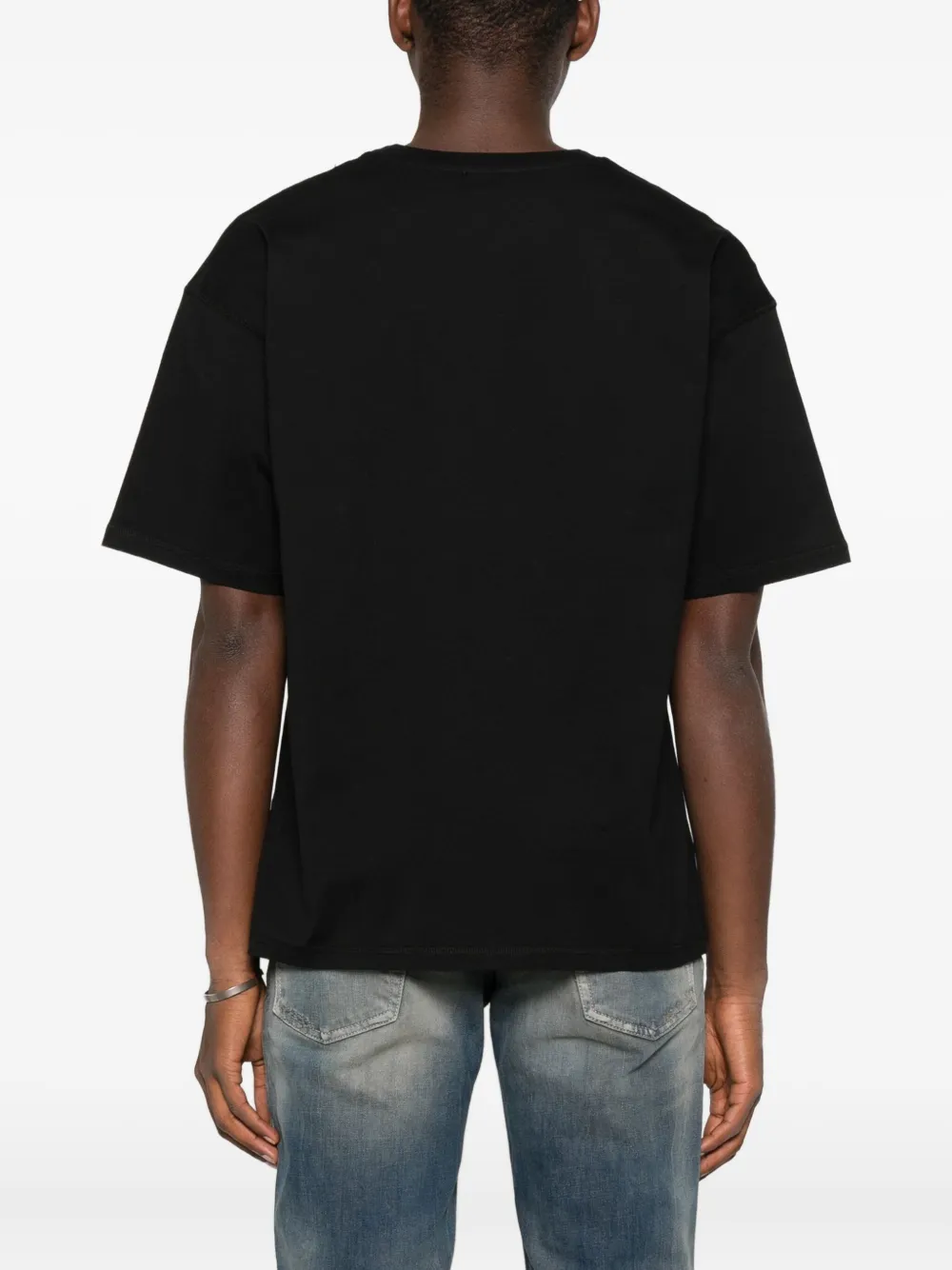Diesel T-shirt met geborduurd logo Zwart