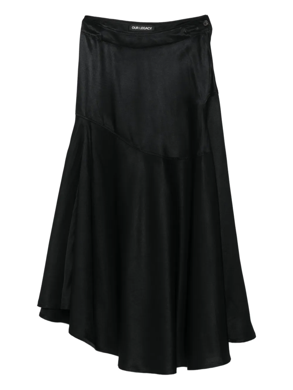 Our Legacy Waltz Asymmetric Skirt In Black