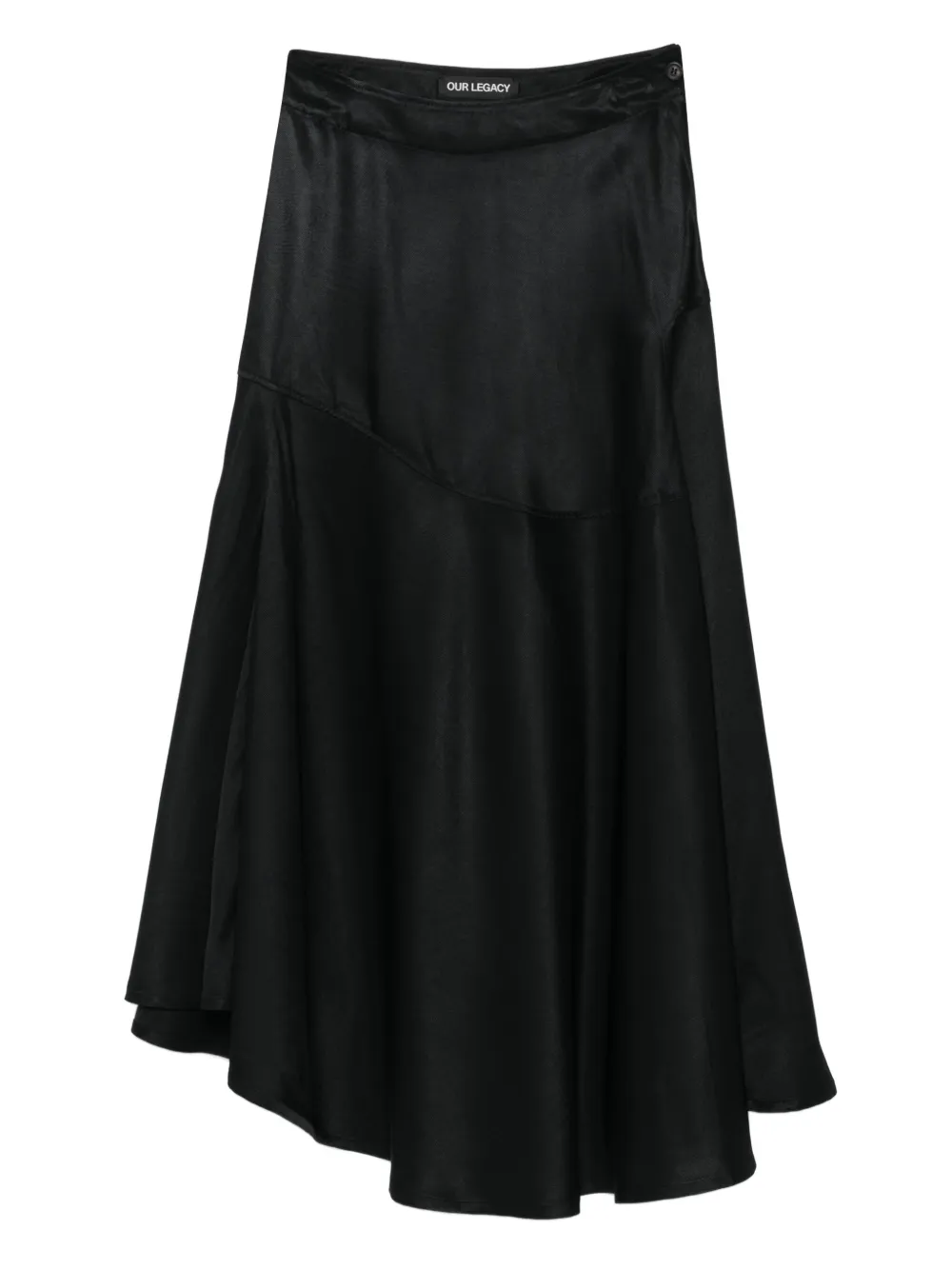 OUR LEGACY Waltz asymmetric skirt | Black | Image 1