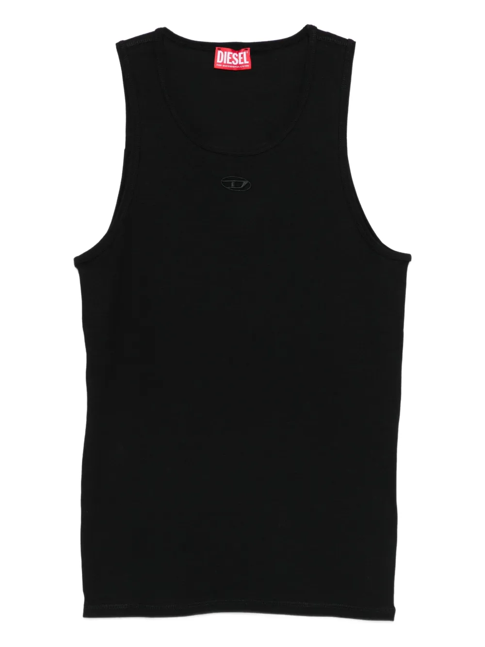 Diesel logo-embroidered tank top | Black | Image 1